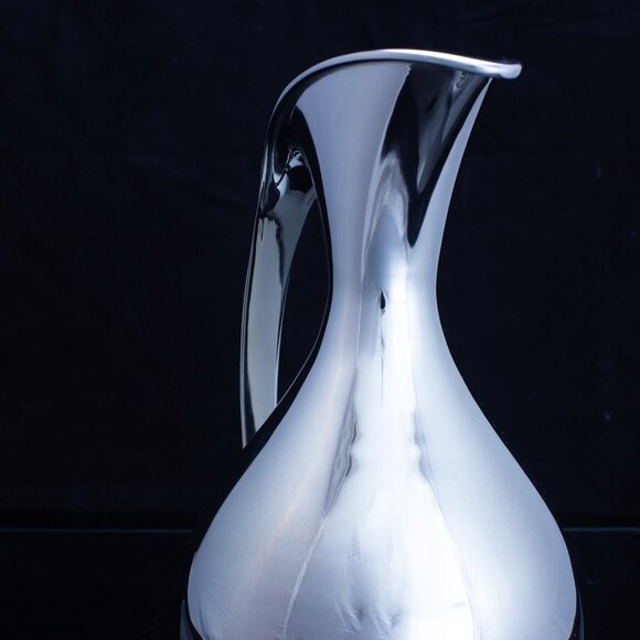 Georg Jensen Denmark Silver Pitcher 1950s Vintage Sculptural Design - Picture 7 of 10